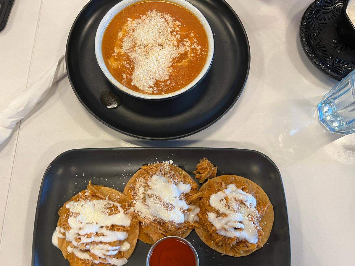 Palo Santo Cafe’s brunch menu has an array of traditional Mexican dishes, from sopes and soups to tostadas. These dishes range in price from $8 to $16.