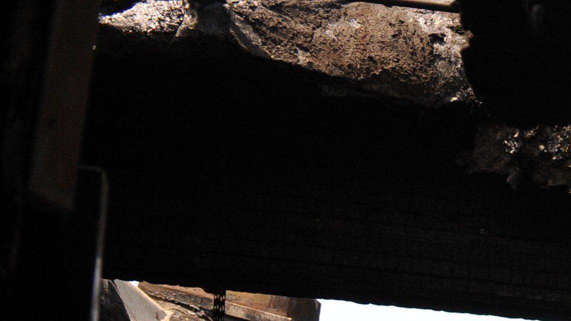 The kitchen at the Stevinson Ranch Golf Club is completely burnt in Stevinson Thursday. (7-25-13)  An early morning fire did more than $1 million in damage at the Golf Club, according to Battalion Chief Gabriel Santos.