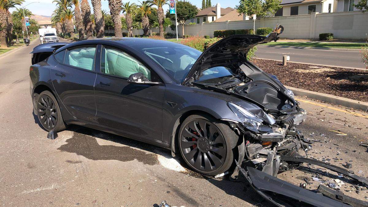 The scene of a fatal crash on Sperry Avenue in Patterson on June 9, 2023.