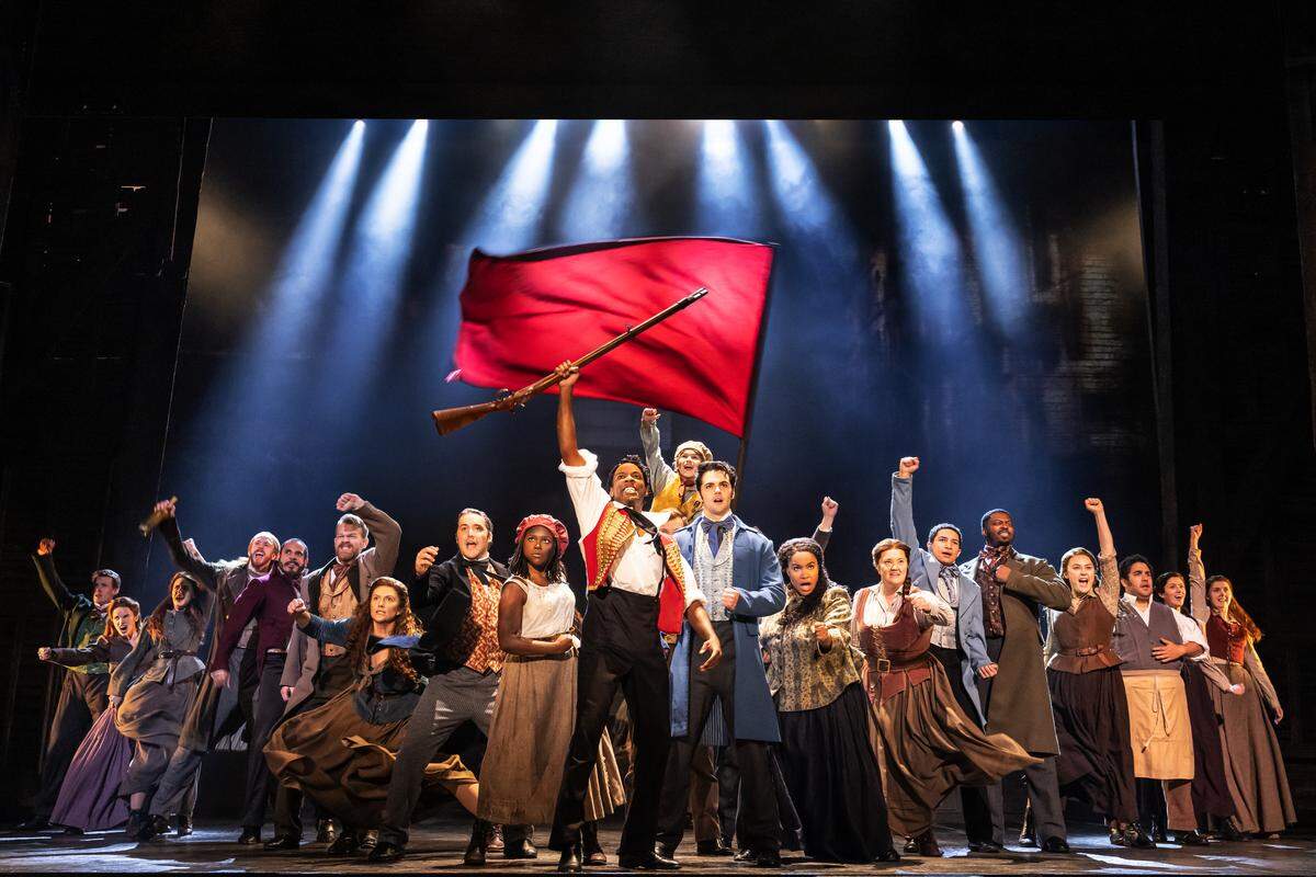 A scene from the touring production of “Les Misérables.” 
