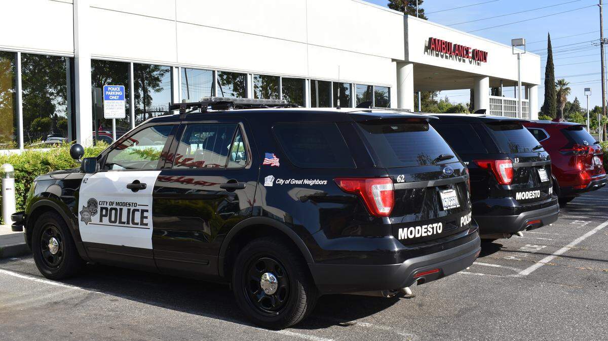 Modesto police detained a man at Memorial Medical Center on Wednesday afternoon after Sutter Health reported a possible gunman was heading to the Coffee Road hospital.