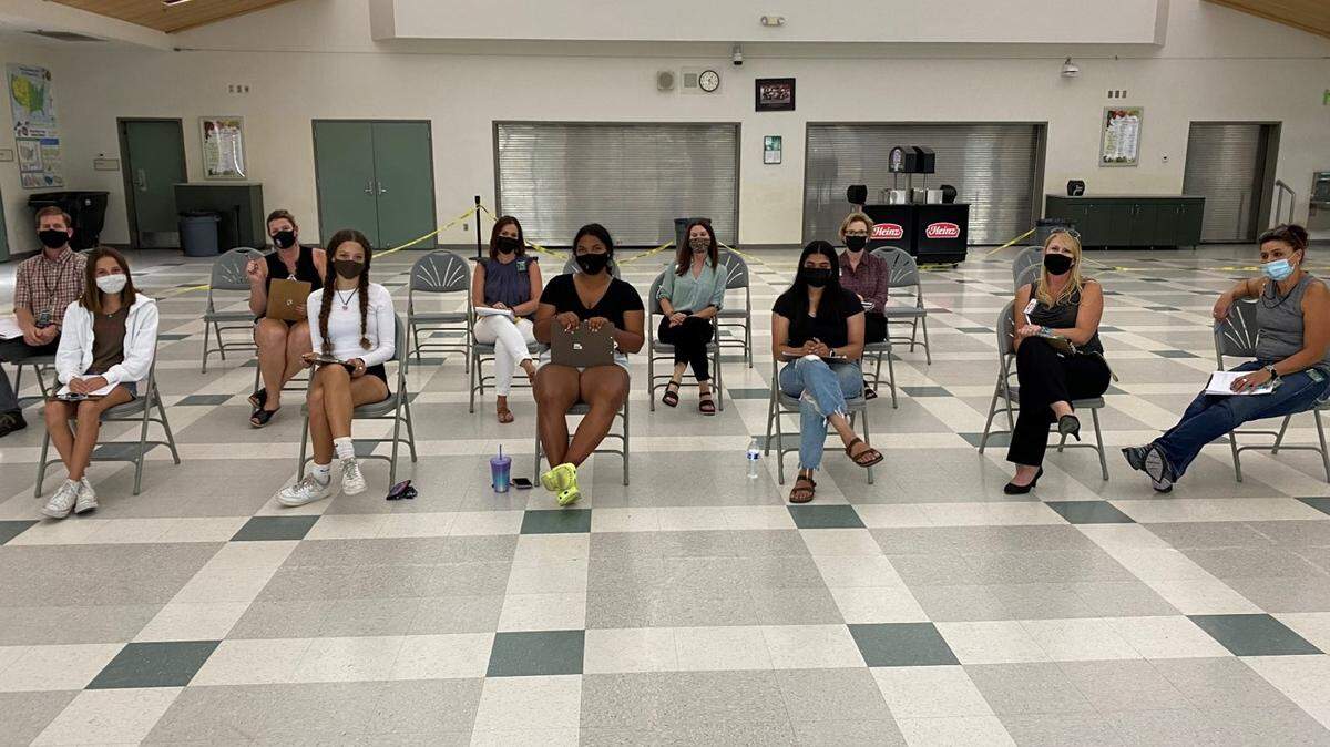 Students at Pitman High School participate in a forum to give input on Turlock Unified School District’s dress code.