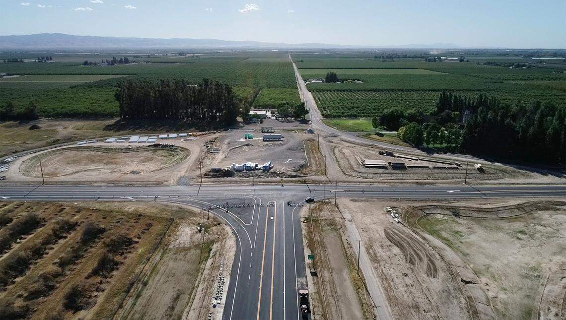 The Highway 132 bypass will be extended west from Dakota Avenue to Gates Road thanks to a new grant. Photographed in Modesto, Calif., on Monday, April 26, 2021.