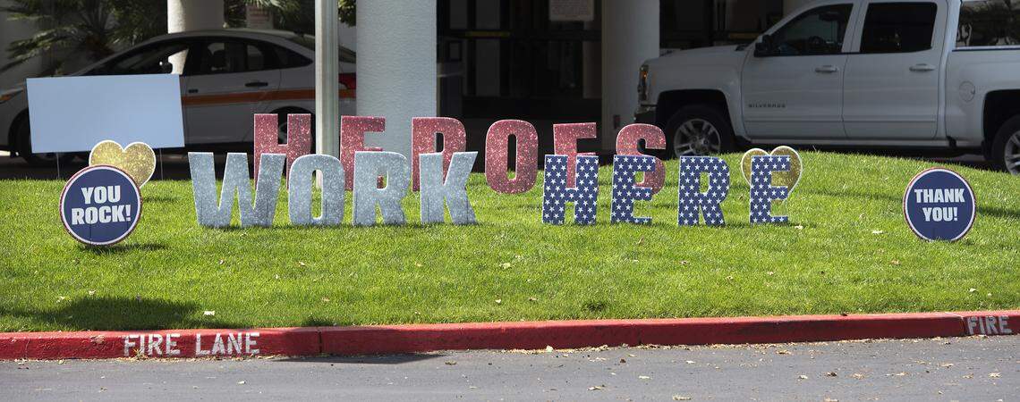 Doctors Medical Center in Modesto, Calif., on Tuesday, April 7, 2020.