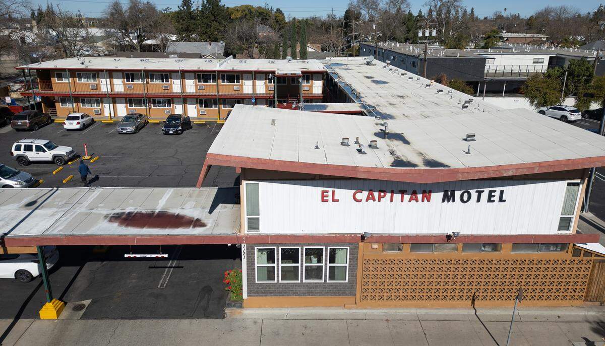El Captain Motel in Modesto is pictured Feb. 5, 2025.