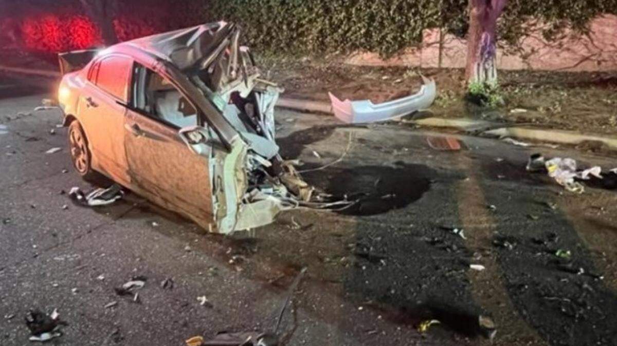 The driver of a stolen car was seriously injured when he crashed while fleeing officers Wednesday night, March 23, 2022, on Claus Road, Modesto police report.