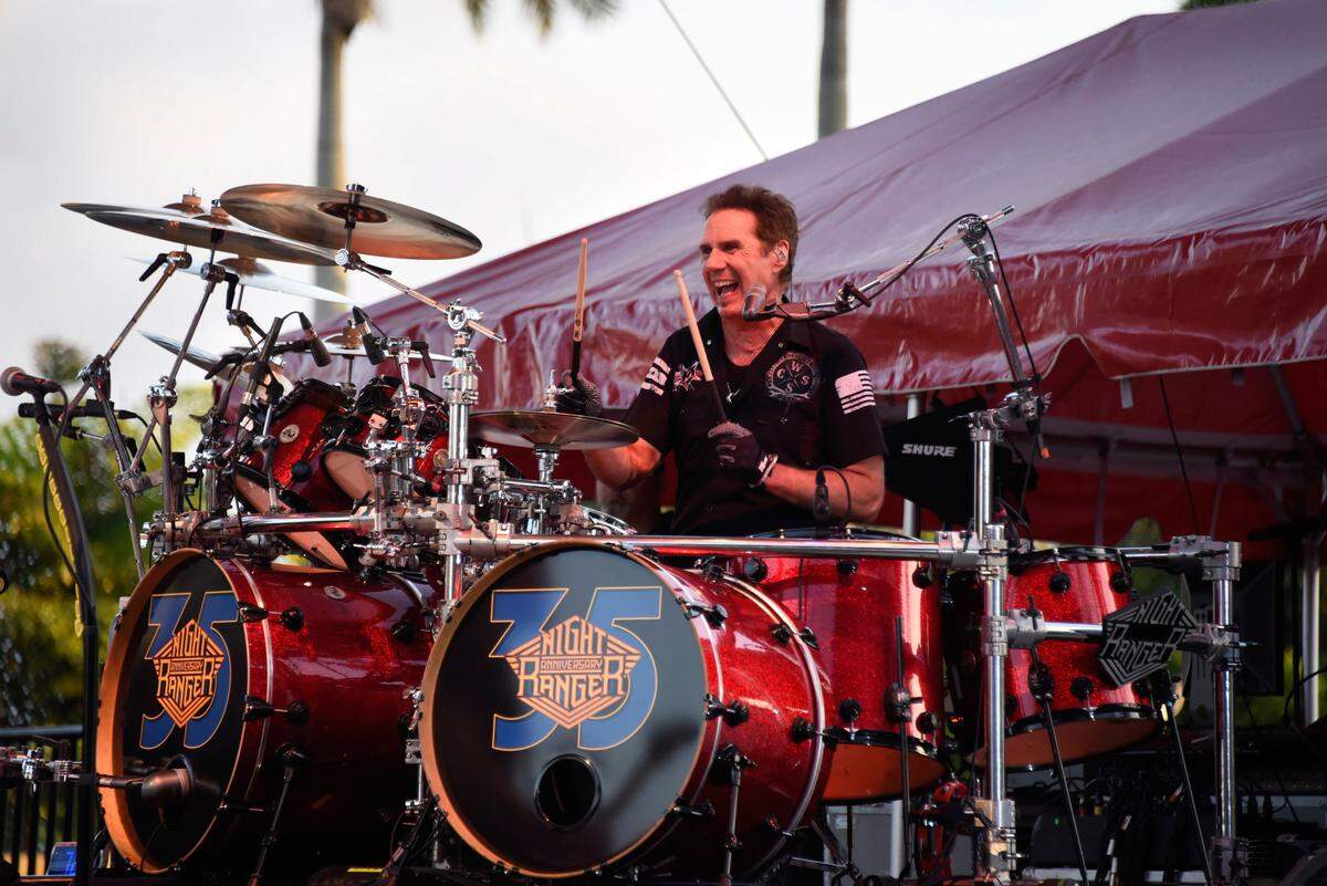Kelly Keagy of the Night Ranger performs earlier this year in Miami. Night Ranger plays this weekend at the Turlock Community Theater.