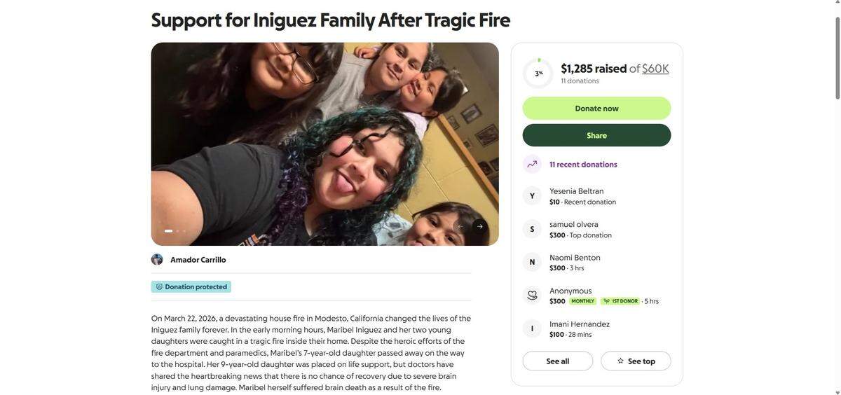 GoFundMe page for Modesto family caught in duplex fire