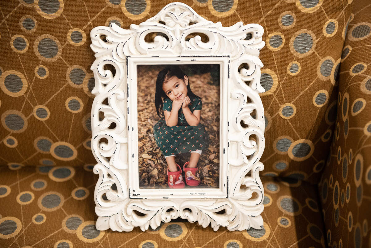 Vivian Mae Alcantar, 4, daughter of Meshell Alcantar.