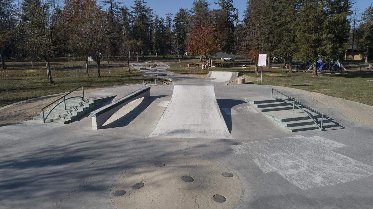 Brandon Koch Memorial Skate Park at Donnelly Park in Turlock, Calif., Dec. 1, 2021.