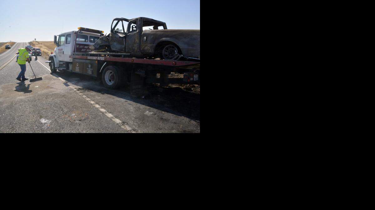 The scene from a fatal crash on Highway 108 on Tuesday, Aug. 26, 2014.
