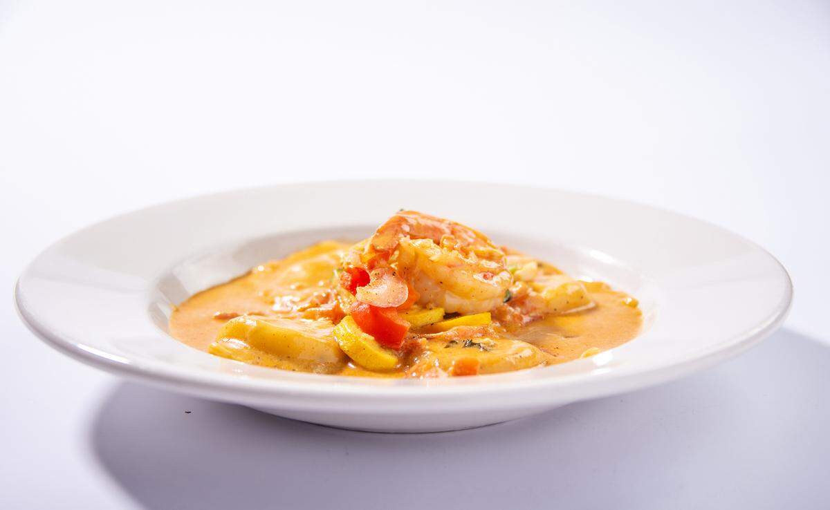 The seafood ravioli from Papapolloni Mediterranean Bistro, which will also be on the menu of its owner David Alonso’s new downtown Modesto restaurant D’Forno Cucina.