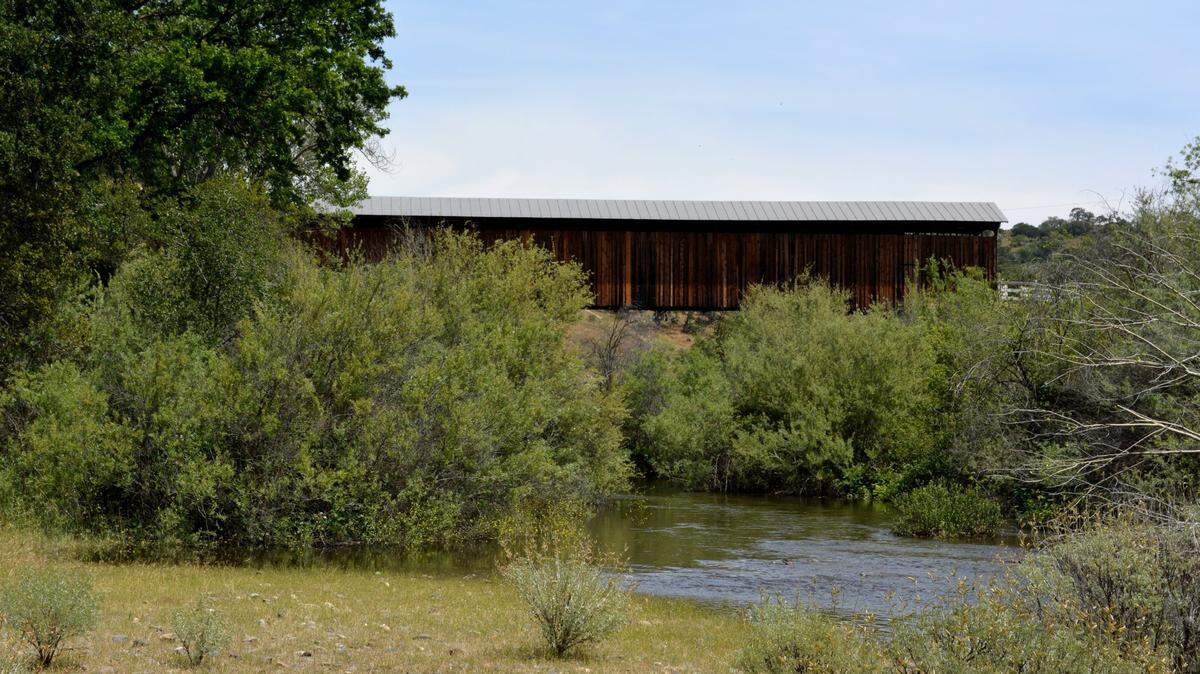 The covered bridge at Knights Ferry Recreation Area, pictured in 2016.