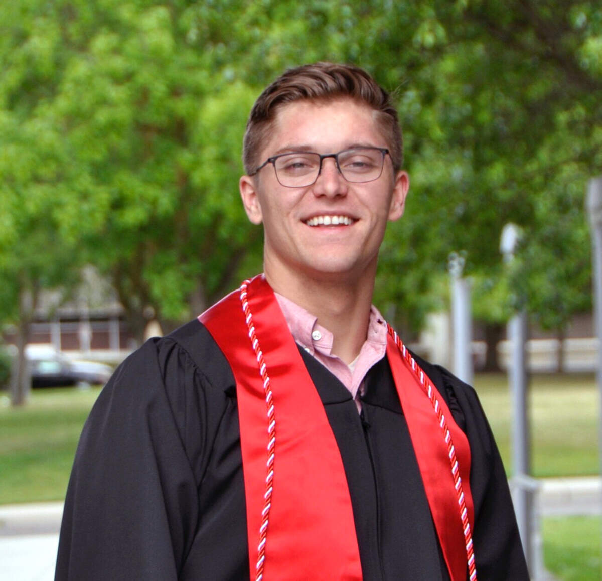 Tyler Schripsema, 23, of Modesto died after an apparent swimming accident on Sunday May 27, 2018, during the Lightning in a Bottle music festival at Lake San Antonio.  Schripsema is pictured at his graduation ceremony at Stanislaus State University in Turlock on Thursday, May 24, 2018.