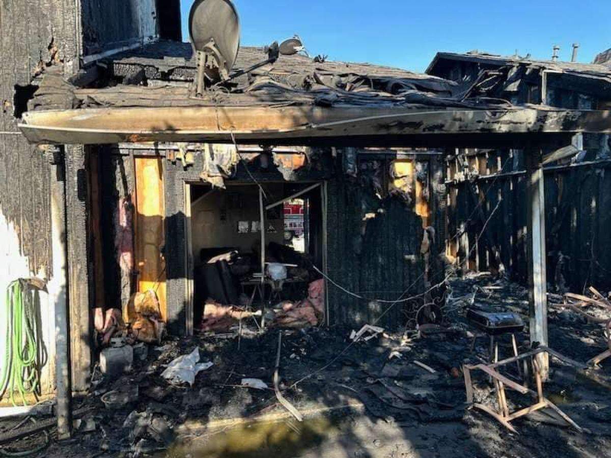 Damage caused by a duplex fire on the 1900 block of Glen Ridge Drive in Ceres, CA on Tuesday, June 18, 2024.