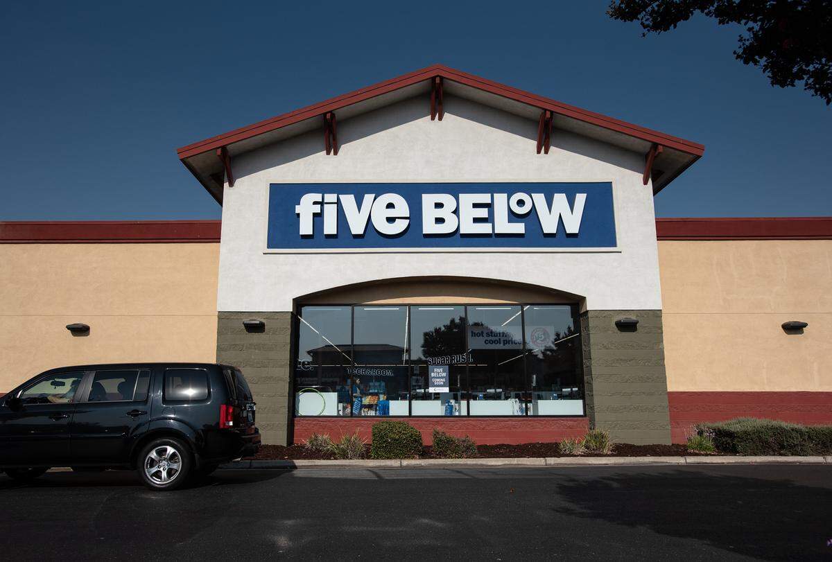 Retailer Five Below is now open at Monte Vista Crossings in Turlock, Calif., on Tuesday, Aug. 24, 2021.