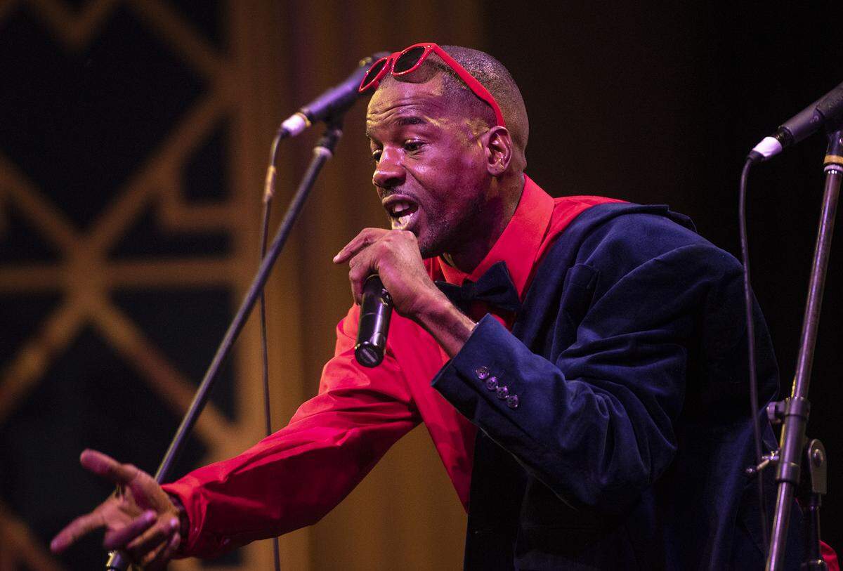 King Mackalot performs during the Modesto Area Music Awards at The State Theatre in Modesto, Calif., Tuesday, Oct. 15, 2019.