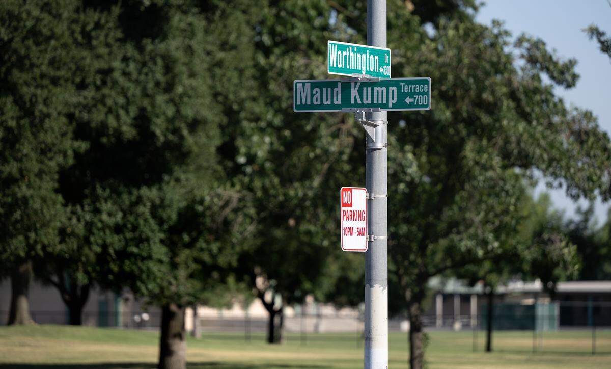 Maud Kump Terrace along Sherwood Park in Modesto, Calif., Wednesday, July 3, 2024.