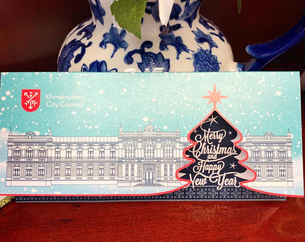 Modesto Mayor Sue Zwahlen received a Christmas card from her counterpart in Ukraine sister city Khmelnytskyi.