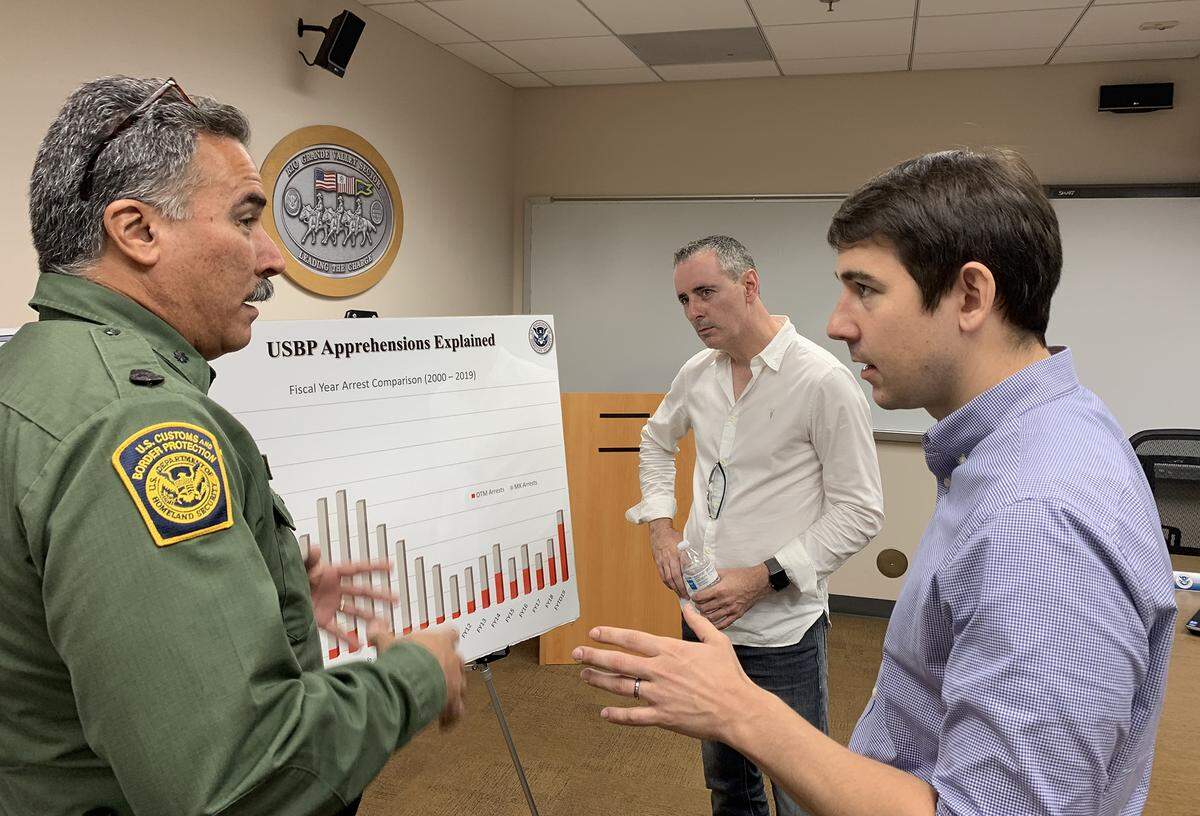 U.S Rep. Josh Harder led a bipartisan fact-finding mission at the southern border Tuesday August 13, 2019 to get a first-hand look at the conditions in which asylum-seekers and other immigrants are being held. During the tour Harder visited a series of Customs and Border Patrol facilities in McAllen, Texas.