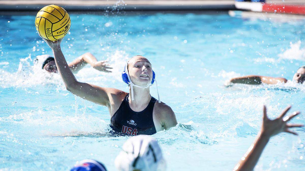 Lynna Baker scores a goal against Davis during the Western Athletic Conference game at Beyer High School in Modesto, Calif., Tuesday, Sept. 24, 2019. Beyer won 16-3.