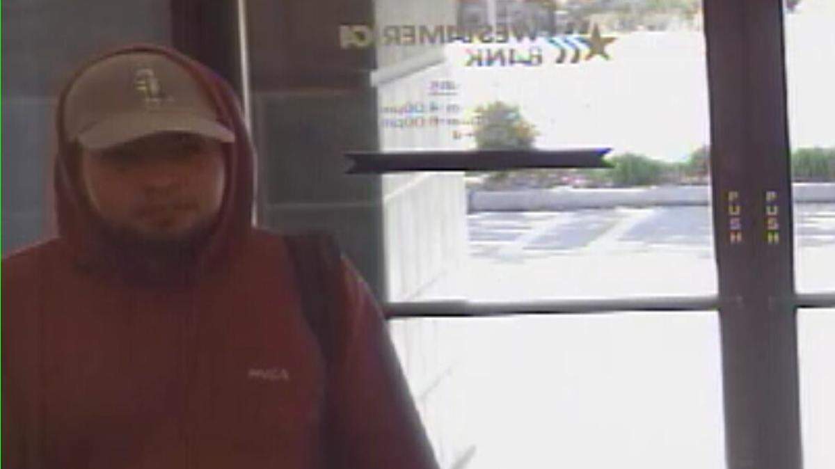 Surveillance images from the Aug. 23 robbery of the Westamerica Bank on Mitchell Road in Ceres