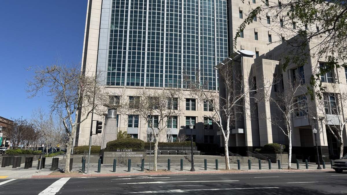 The Robert T. Matsui United States Courthouse in Sacramento, where two former Patterson Joint Unified School District officials were sentenced Tuesday in a $1.5 million embezzlement case.