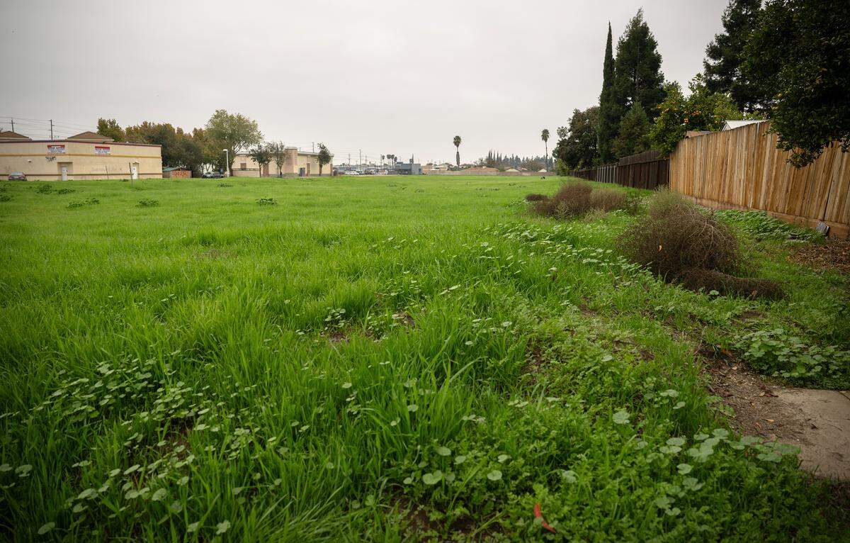 Site of the 38-home project on McClure Road, just north of Yosemite Boulevard in Modesto, Wednesday, Nov. 26, 2025. 