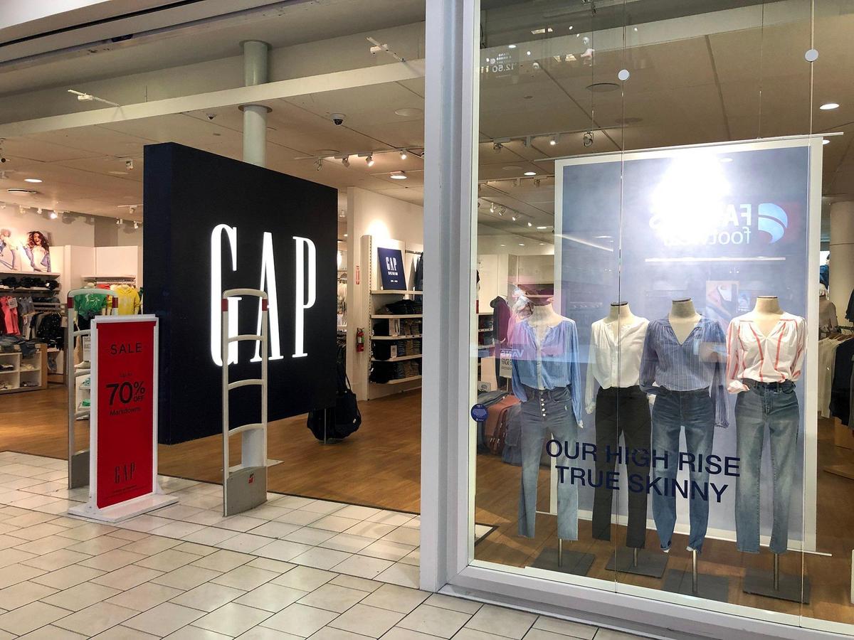 Gap at Vintage Faire Mall in Modesto, Calif. is pictured on Friday March 1, 2019.