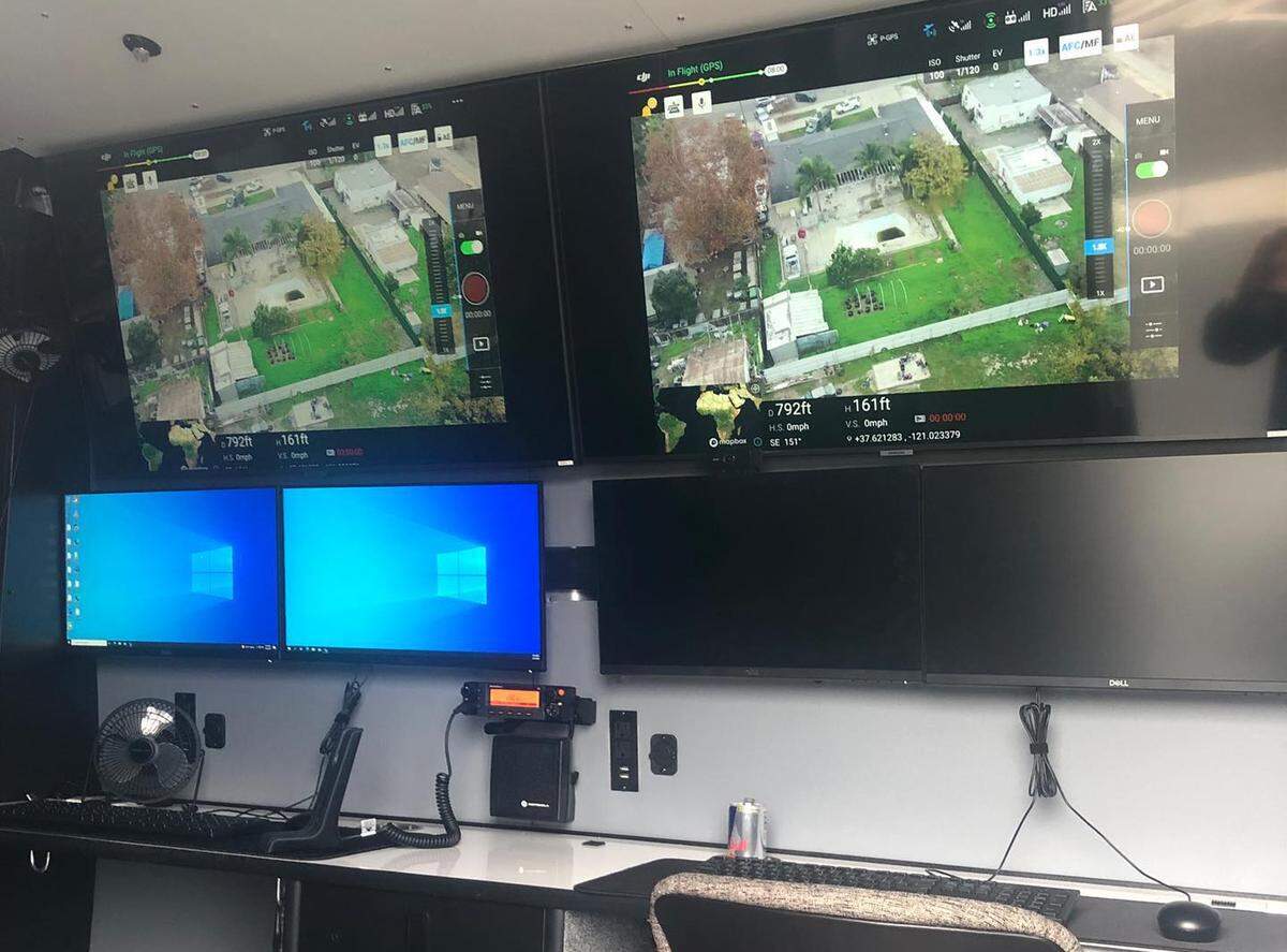 Stanislaus County Sheriff’s Department surveillance van used in the arrest of a Modesto man on kidnap, rape and torture charges on Dec. 4, 2021 in Modesto, Calif.
