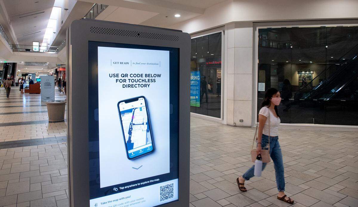 Rainbow clothing retailer will replace the Gap store on the first floor at Vintage Faire Mall in Modesto, Calif., on Friday, April 2, 2021.