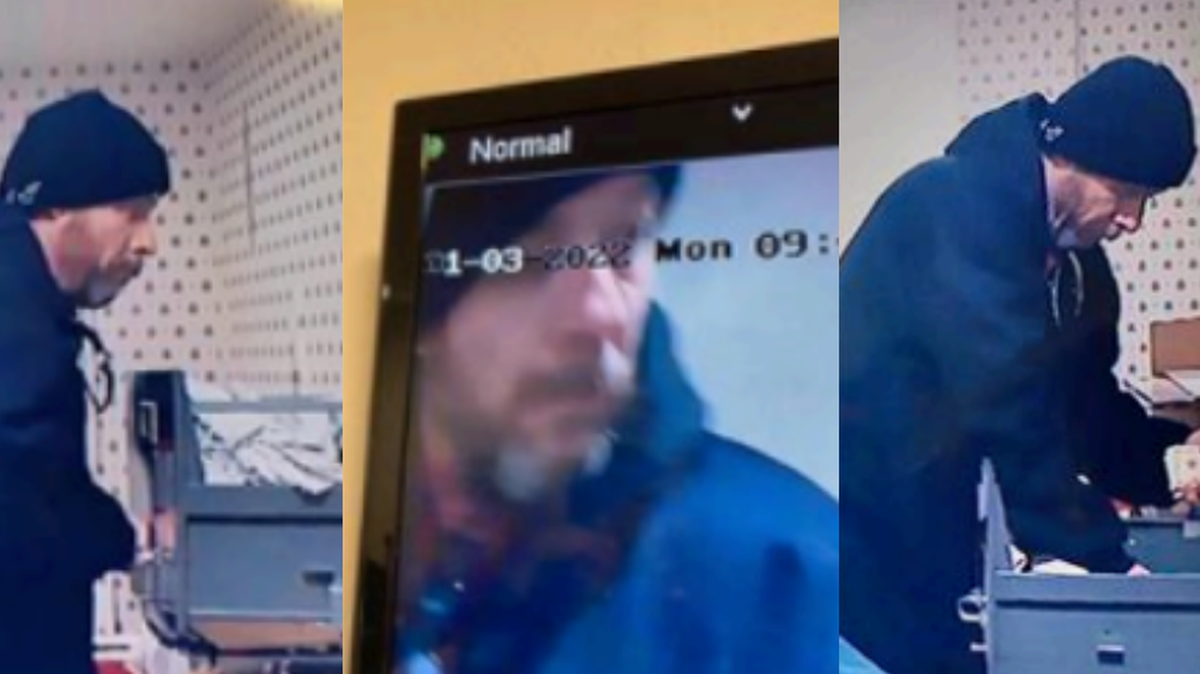 Ceres police are looking for this man suspected of stealing money from the office of the Hot Rod Diner.