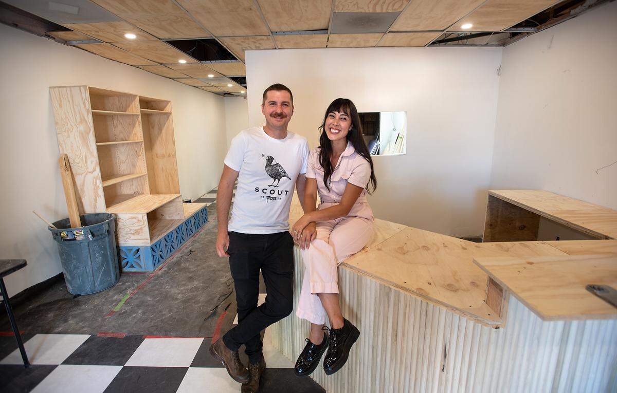 Husband and wife partners Marissa and Wyatt Smith are preparing to open a breakfast and lunch restaurant on H Street in Modesto, Calif., on Tuesday, July 12, 2022.