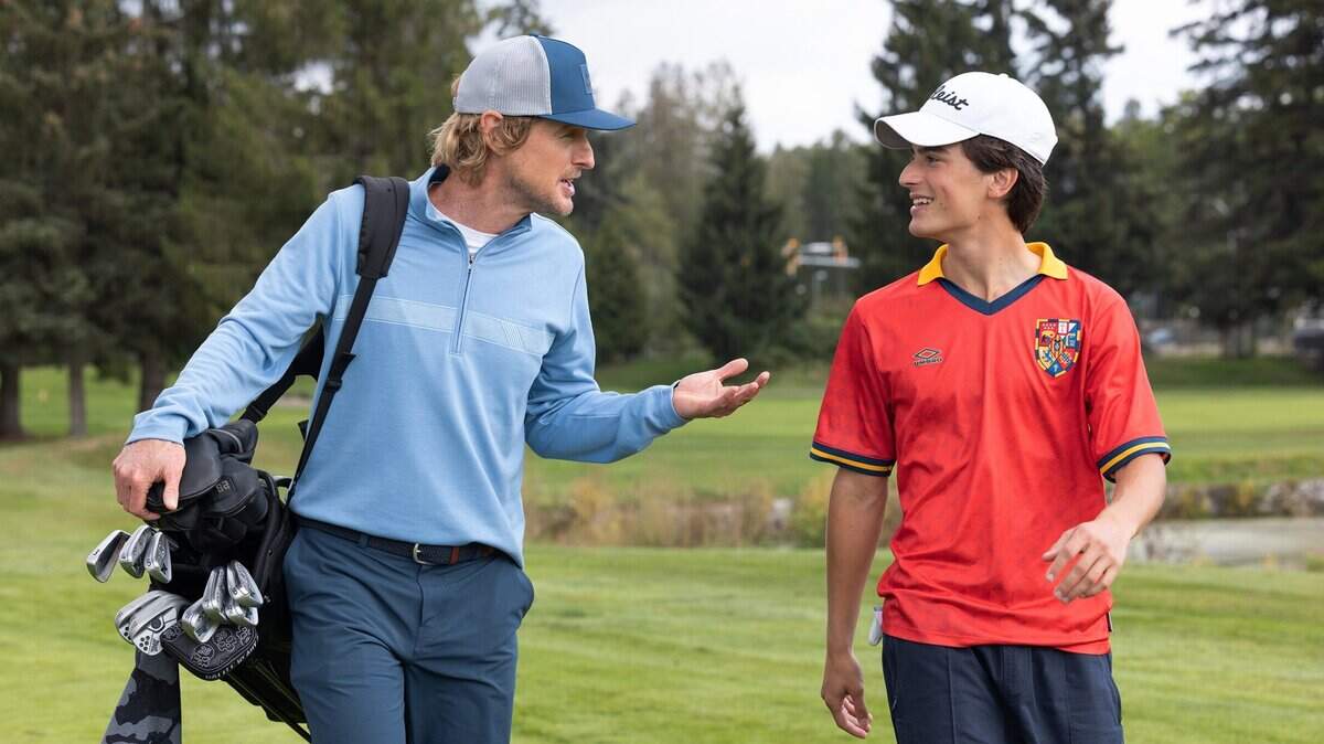 Owen Wilson, left, and Peter Dager in "Stick."
