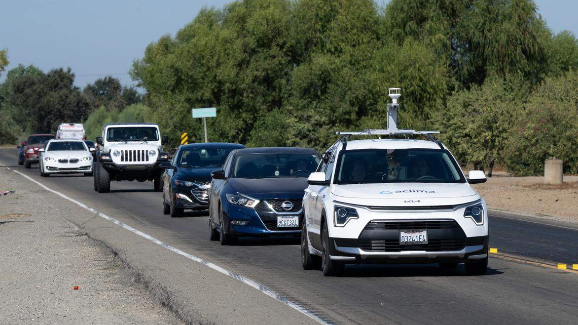 Aclima air monitoring vehicle on Grayson Road in Grayson, Friday, Aug. 29, 2025.