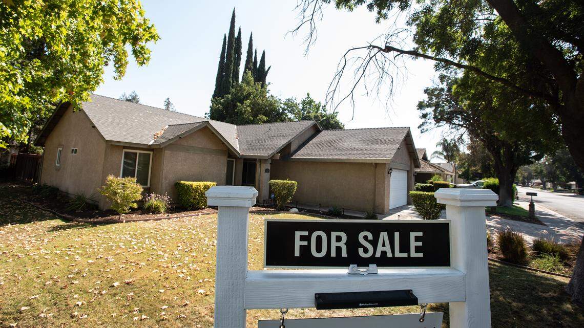 Home for sale on Zarand Drive in Modesto, Calif., Wednesday, Oct. 12, 2022.
