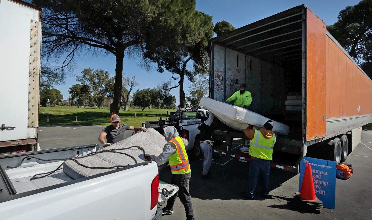 The city of Merced has a drop-off site where residents can take big items that won’t fit in their regular trash bin, the city said on its website.