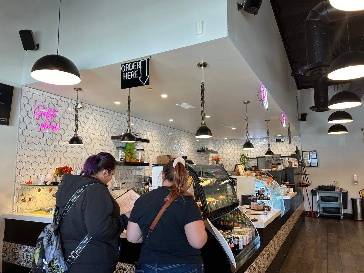 The brunch menu at Palo Santo Cafe in Riverbank, California, features an array of brunch options, including soups, salads and traditional Mexican dishes.