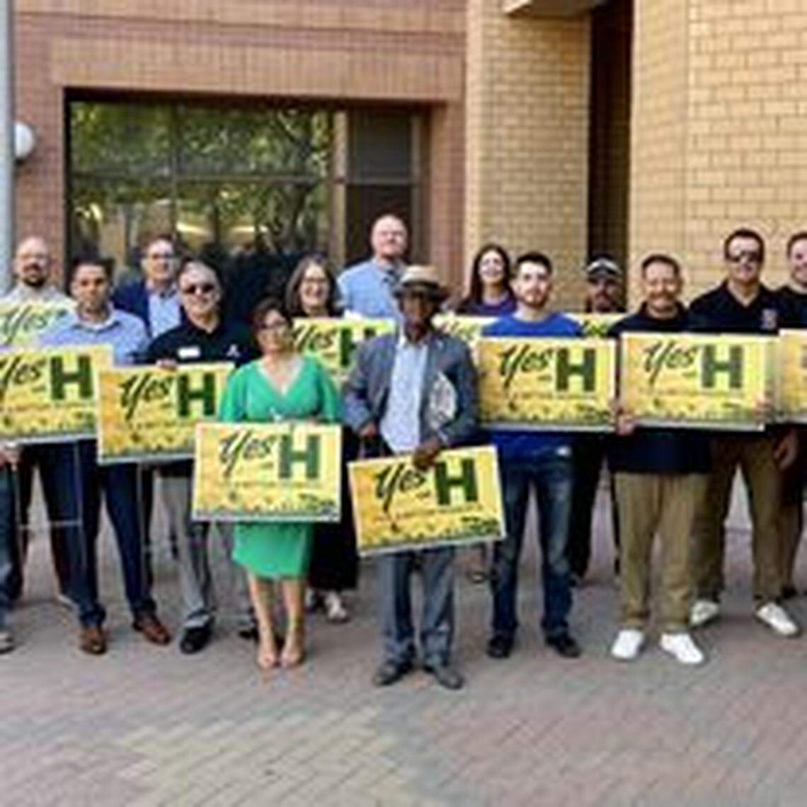 Advocates for Measure H, a Modesto sales tax increase on the November 2022 ballot.