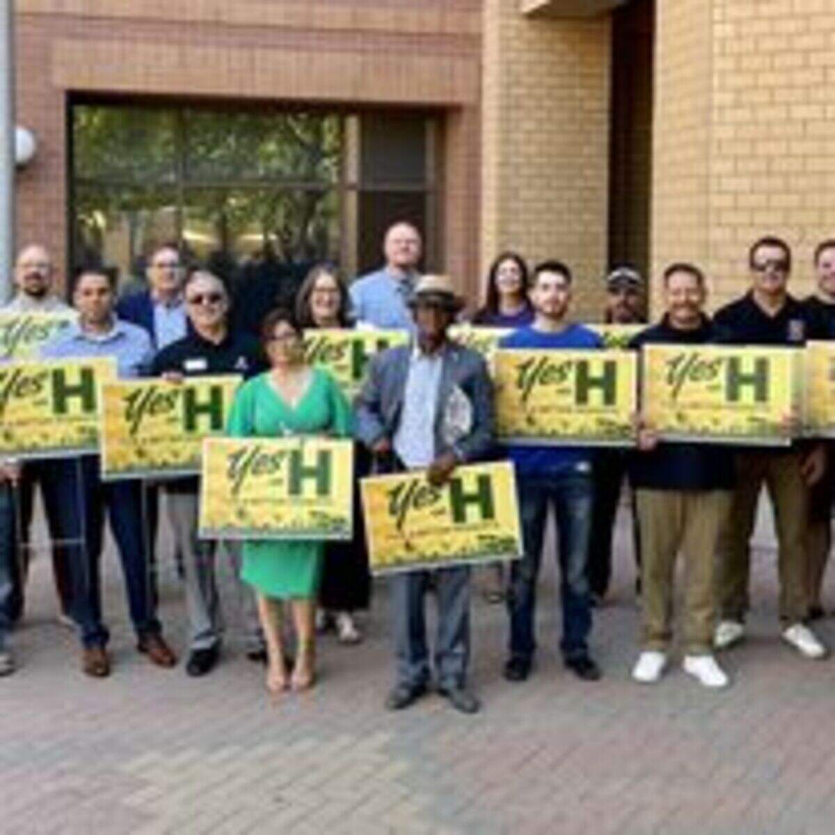 Advocates for Measure H, a Modesto sales tax increase on the November 2022 ballot.