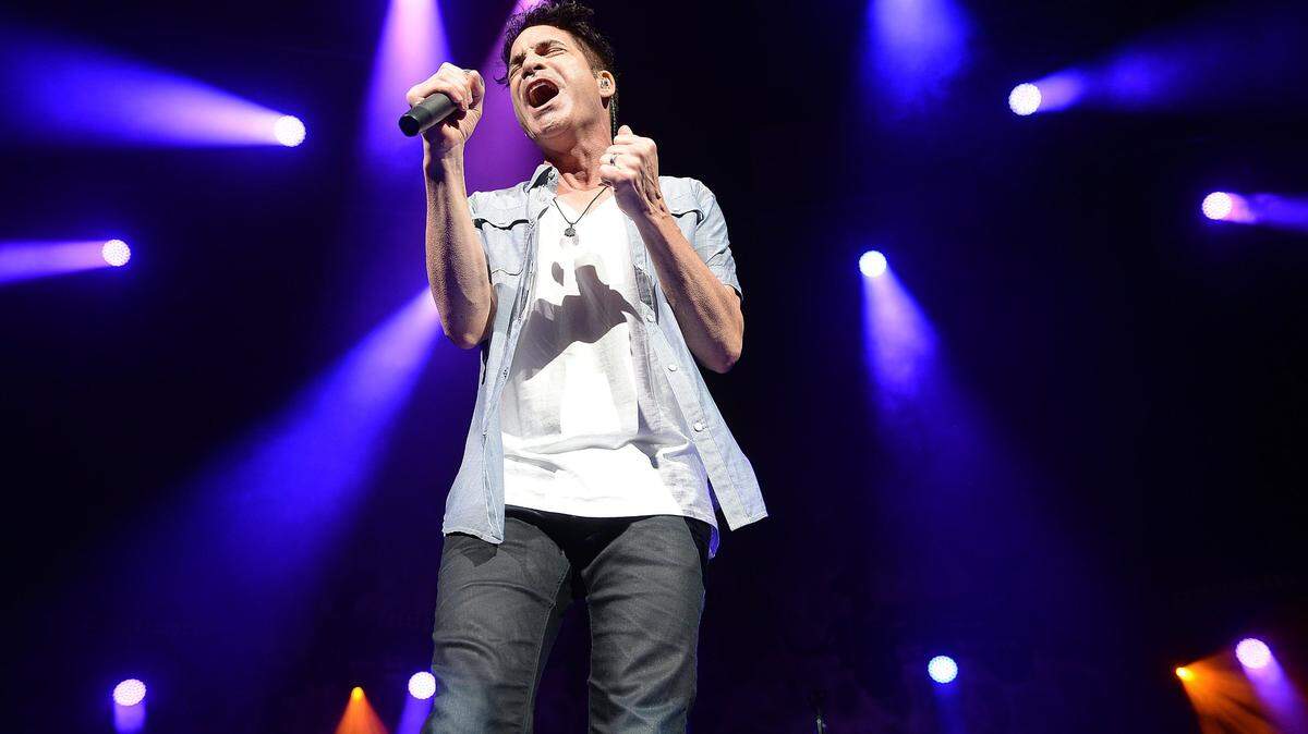 Frontman Patrick Monahan of the rock band Train pictured in 2015.