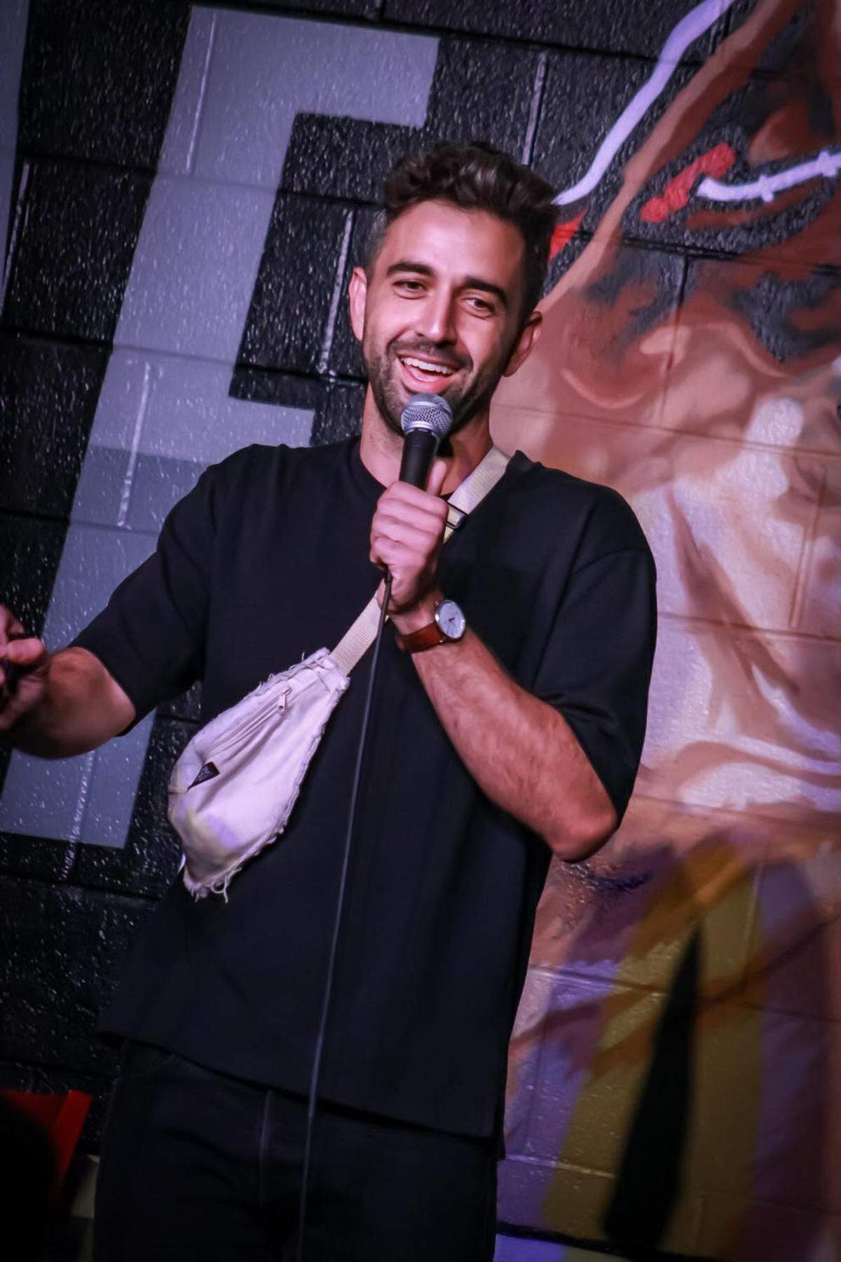 Comedian and founder of Offline Comedy, Andrew Nosrati