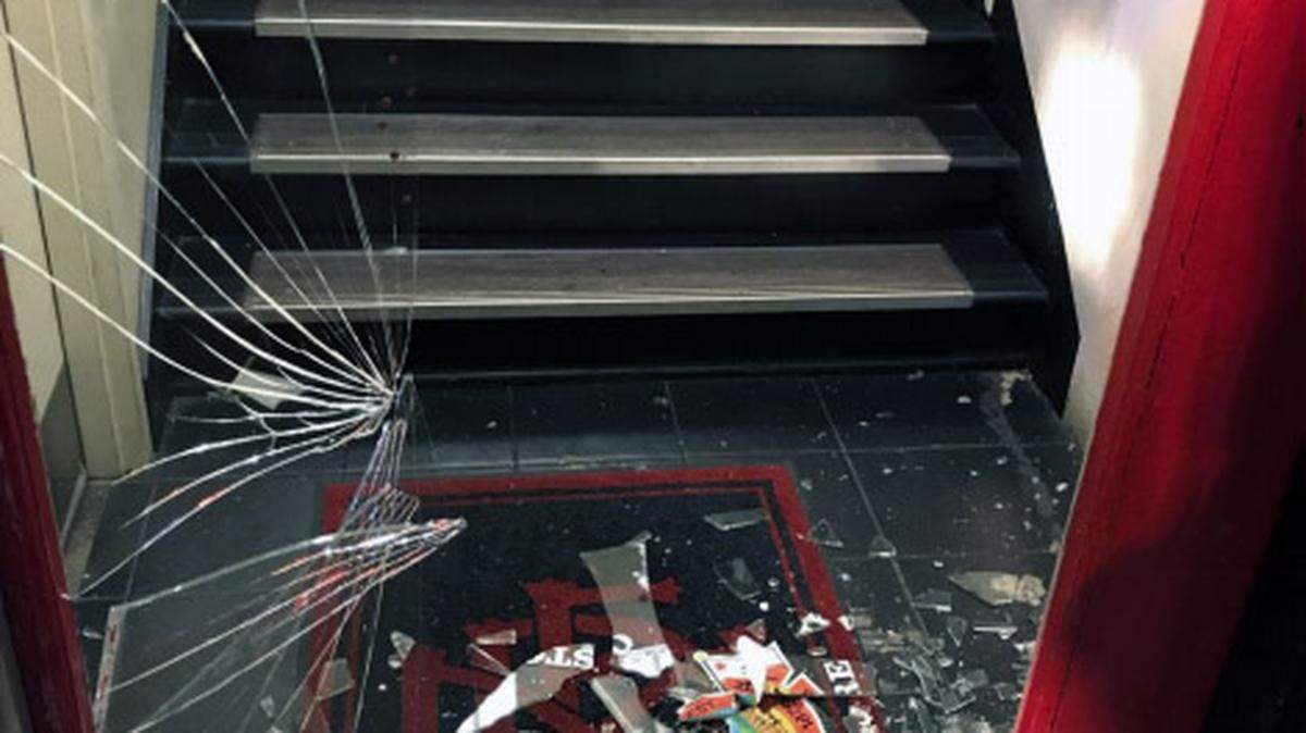 A man allegedly high on methamphetamine broke the front door of Modesto Fire Station 1 in downtown Modesto Wednesday night August 15, 2018.