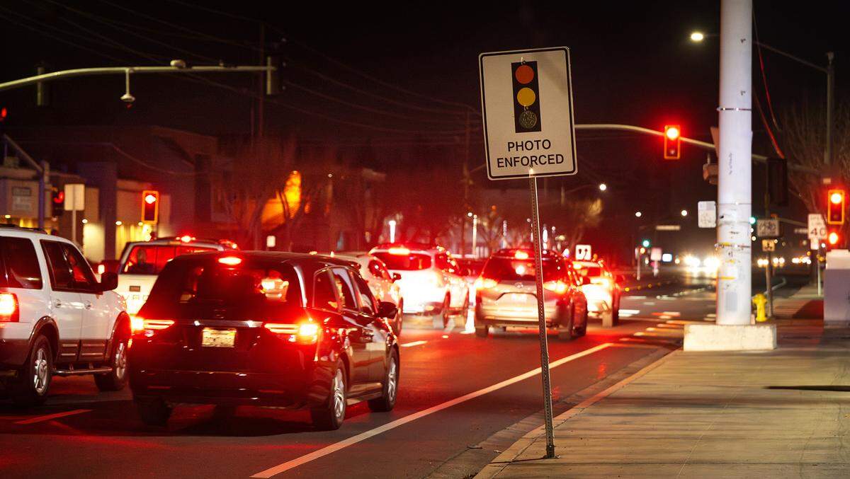 Sylvan Avenue and Coffee Road is an intersection that once had red-light cameras, and will again. The Modesto City Council voted to install cameras at 10 intersections across the city.