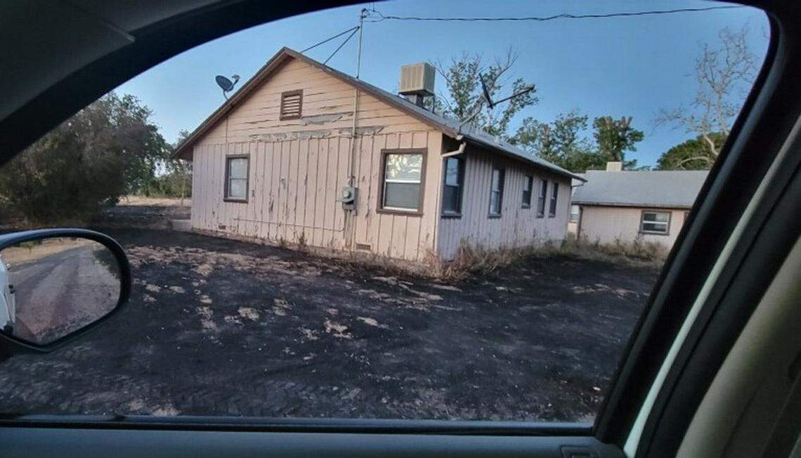 A fire at the Turlock Lake State Recreation Area on Wednesday, May 11, 2022, burned 55 acres and went through or around several old buildings.