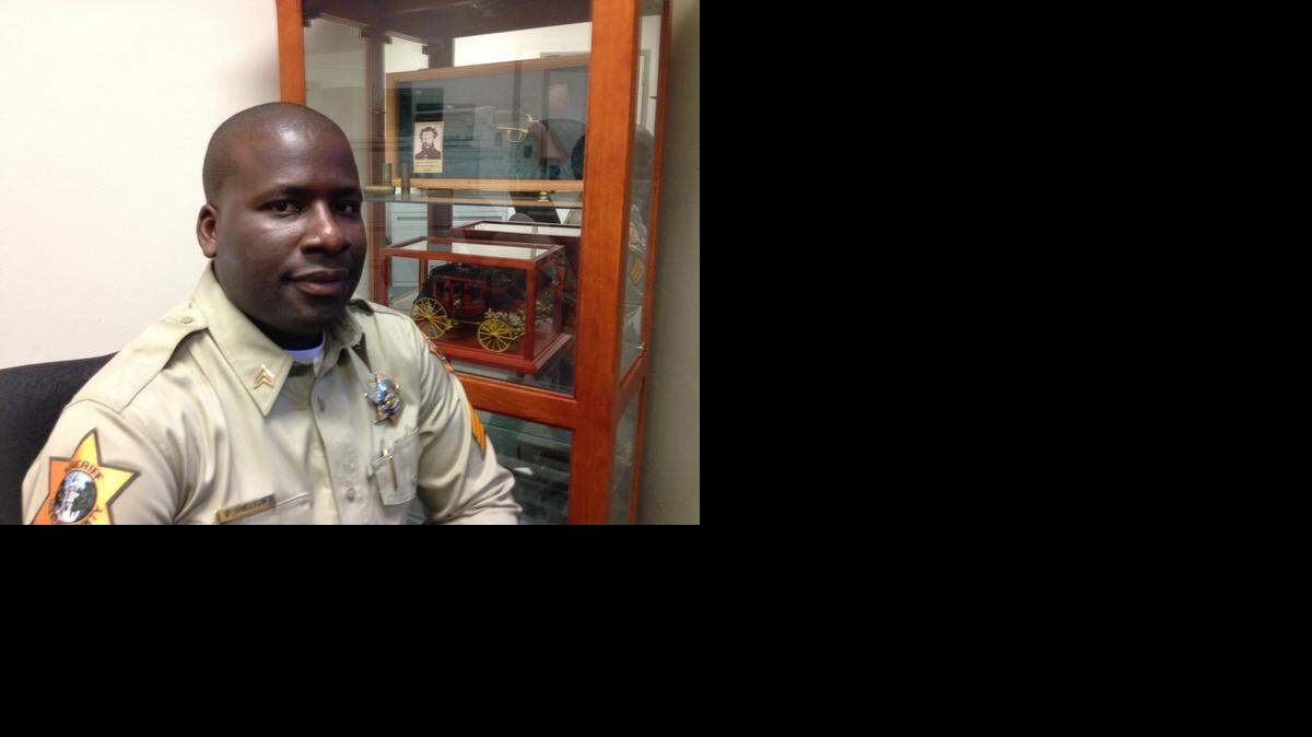 Sgt. Delray Shelton, 30, made history Monday, becoming the first black person to reach the rank of sergeant in the nearly 160-year history of the Merced County Sheriff’s Department
