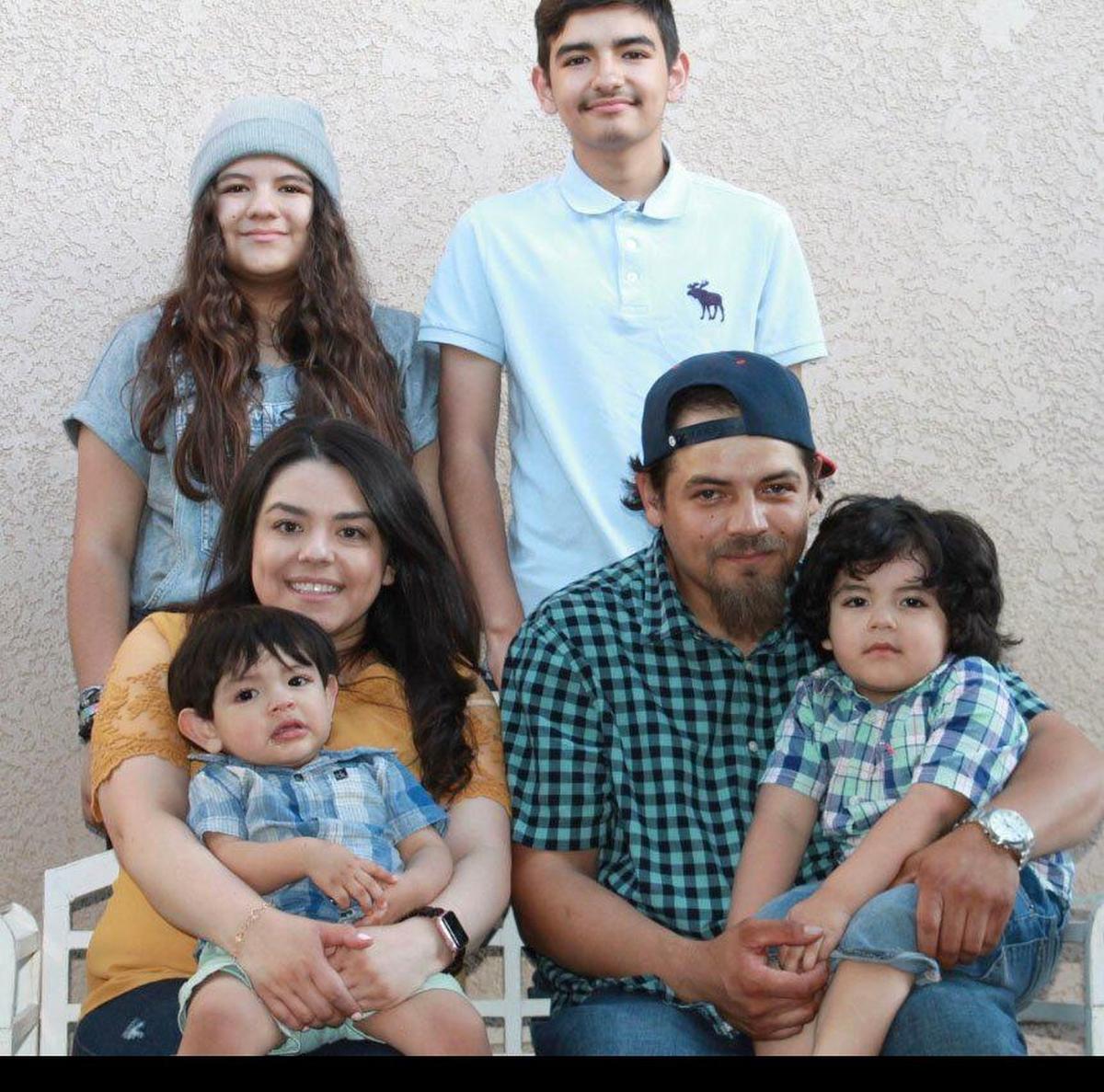 Melchor Leyva Fong, 31, of Modesto was killed after suspects in a stolen car crashed into the Tacos Vallarta taco truck in downtown Modesto during a police pursuit. Pictured in May 2019 for Mother’s Day with his family (L-R clockwise): children Alexis, 12; Adrian, 14; Melchor holding son Alexander, 3; wife Dulce holding son Aidan, 1.