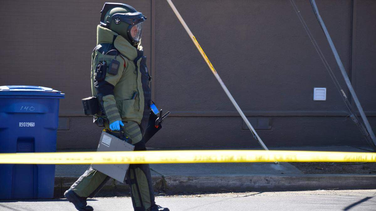 The Stanislaus County Sheriff’s Office Bomb Squad was called to the 100 block of McHenry Ave. to investigate the possible detonation of an improvised explosive on Thursday, March 14, 2024.