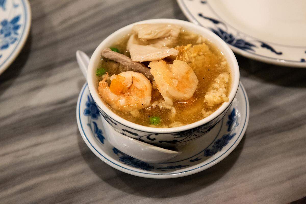 A serving of sizzling rice soup at Beijing Restaurant in Modesto, Calif., Thursday, Dec. 15, 2022.