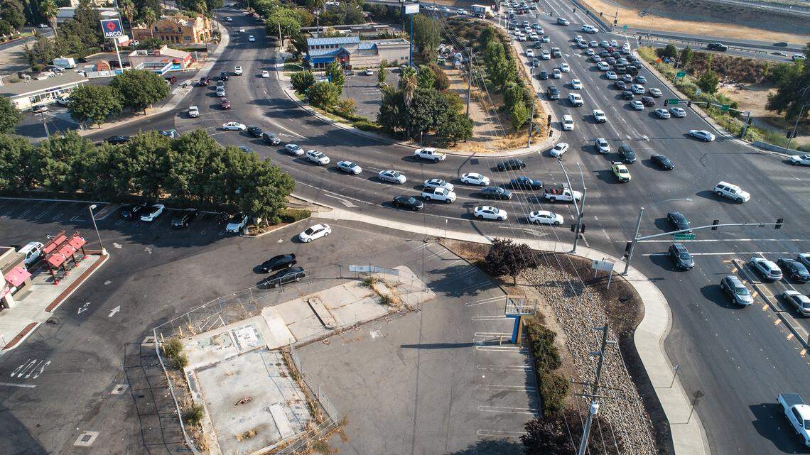 Future site of a Dairy Queen fast-food restaurant on the corner of Briggsmore and Orangeburg avenues in Modesto, Calif., on Monday, Aug. 23, 2021.